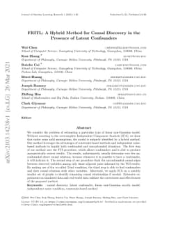 FRITL: A Hybrid Method for Causal Discovery in the Presence of Latent
  Confounders