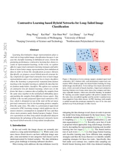 Contrastive Learning based Hybrid Networks for Long-Tailed Image
  Classification