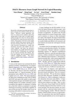 DAGN: Discourse-Aware Graph Network for Logical Reasoning