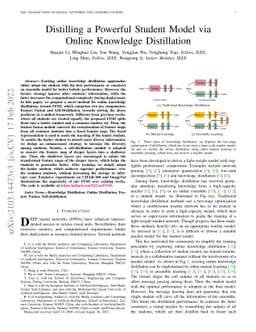Distilling a Powerful Student Model via Online Knowledge Distillation