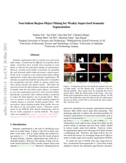 Non-Salient Region Object Mining for Weakly Supervised Semantic
  Segmentation