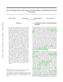 Survival Regression with Proper Scoring Rules and Monotonic Neural
  Networks