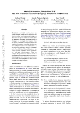 Abuse is Contextual, What about NLP? The Role of Context in Abusive
  Language Annotation and Detection
