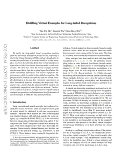 Distilling Virtual Examples for Long-tailed Recognition