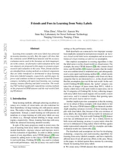 Friends and Foes in Learning from Noisy Labels
