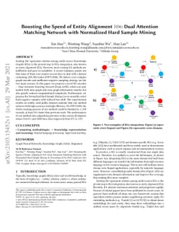 Boosting the Speed of Entity Alignment 10*: Dual Attention Matching
  Network with Normalized Hard Sample Mining