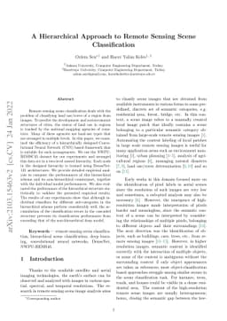 A Hierarchical Approach to Remote Sensing Scene Classification