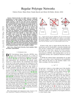 Regular Polytope Networks