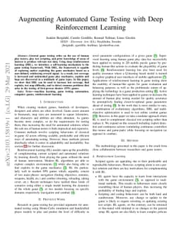 Augmenting Automated Game Testing with Deep Reinforcement Learning