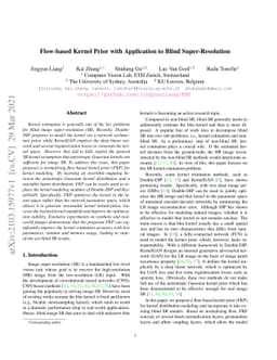 Flow-based Kernel Prior with Application to Blind Super-Resolution