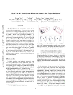3D-MAN: 3D Multi-frame Attention Network for Object Detection