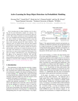 Active Learning for Deep Object Detection via Probabilistic Modeling