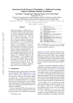 Autocorrect in the Process of Translation -- Multi-task Learning
  Improves Dialogue Machine Translation