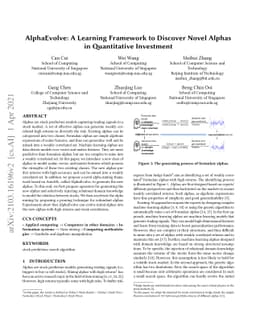 AlphaEvolve: A Learning Framework to Discover Novel Alphas in
  Quantitative Investment
