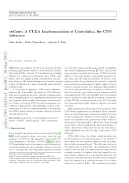 cuConv: A CUDA Implementation of Convolution for CNN Inference