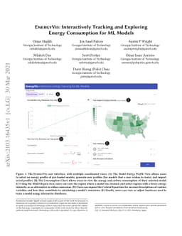 EnergyVis: Interactively Tracking and Exploring Energy Consumption for
  ML Models
