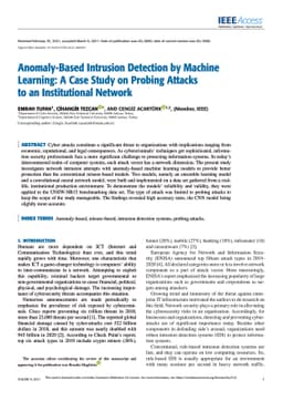Anomaly-Based Intrusion Detection by Machine Learning: A Case Study on
  Probing Attacks to an Institutional Network