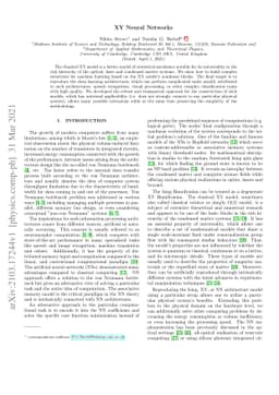 XY Neural Networks