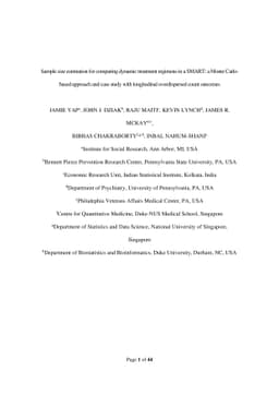 Sample size estimation for comparing dynamic treatment regimens in a
  SMART: a Monte Carlo-based approach and case study with longitudinal
  overdispersed count outcomes