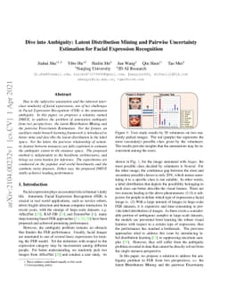 Dive into Ambiguity: Latent Distribution Mining and Pairwise Uncertainty
  Estimation for Facial Expression Recognition