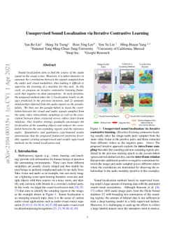 Unsupervised Sound Localization via Iterative Contrastive Learning