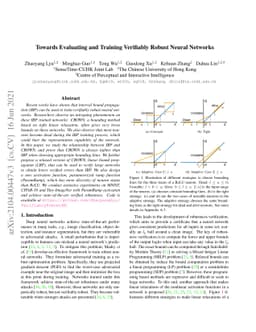 Towards Evaluating and Training Verifiably Robust Neural Networks