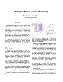 Extending Neural P-frame Codecs for B-frame Coding