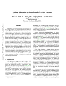 Modular Adaptation for Cross-Domain Few-Shot Learning