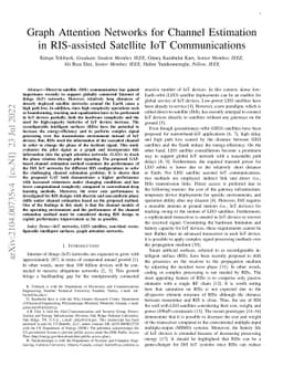 Graph Attention Networks for Channel Estimation in RIS-assisted
  Satellite IoT Communications