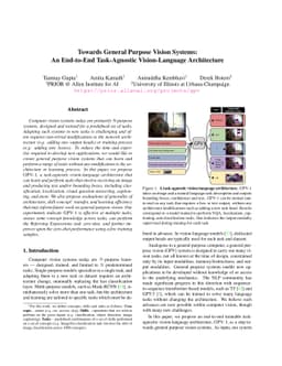 Towards General Purpose Vision Systems
