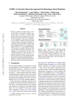 CURIE: An Iterative Querying Approach for Reasoning About Situations
