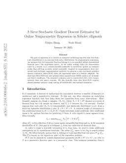 A Sieve Stochastic Gradient Descent Estimator for Online Nonparametric
  Regression in Sobolev ellipsoids