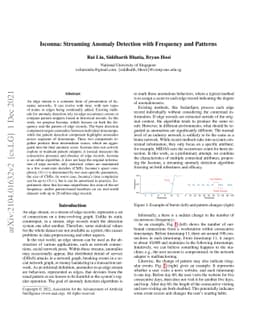 Isconna: Streaming Anomaly Detection with Frequency and Patterns