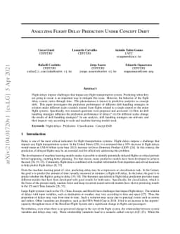 Analyzing Flight Delay Prediction Under Concept Drift