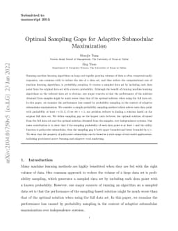 Optimal Sampling Gaps for Adaptive Submodular Maximization