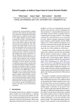 Paired Examples as Indirect Supervision in Latent Decision Models