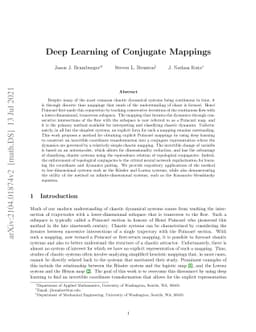 Deep Learning of Conjugate Mappings