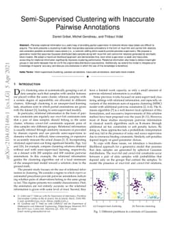 Semi-Supervised Clustering with Inaccurate Pairwise Annotations