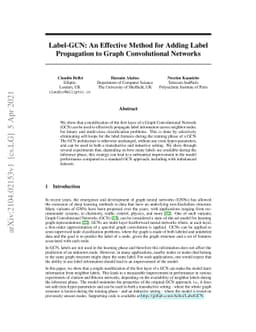 Label-GCN: An Effective Method for Adding Label Propagation to Graph
  Convolutional Networks