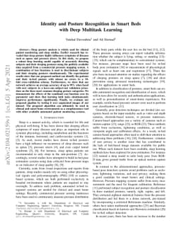 Identity and Posture Recognition in Smart Beds with Deep Multitask
  Learning