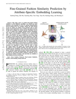 Fine-Grained Fashion Similarity Prediction by Attribute-Specific
  Embedding Learning