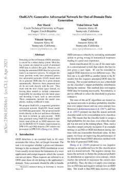 OodGAN: Generative Adversarial Network for Out-of-Domain Data Generation