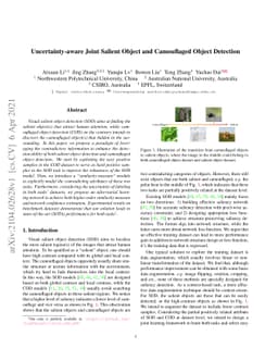 Uncertainty-aware Joint Salient Object and Camouflaged Object Detection