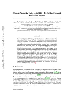 Robust Semantic Interpretability: Revisiting Concept Activation Vectors