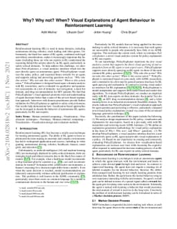 Why? Why not? When? Visual Explanations of Agent Behavior in
  Reinforcement Learning