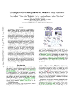 Deep Implicit Statistical Shape Models for 3D Medical Image Delineation