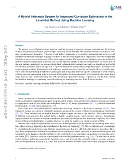 A hybrid inference system for improved curvature estimation in the
  level-set method using machine learning