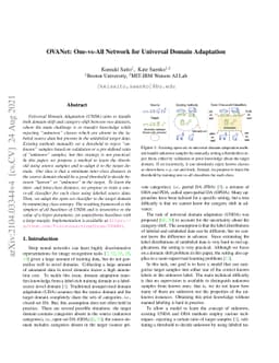 OVANet: One-vs-All Network for Universal Domain Adaptation
