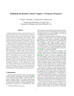 Rethinking the Backdoor Attacks' Triggers: A Frequency Perspective