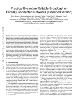 Practical Byzantine Reliable Broadcast on Partially Connected Networks
  (Extended version)